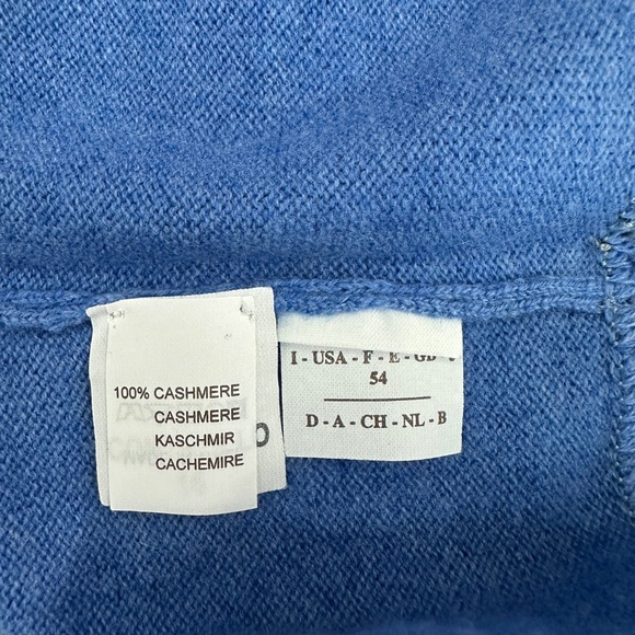 Brunello Cucinelli Blue Cashmere Crewneck Sweater Size Mens 54/XL - Picture 5 of 6